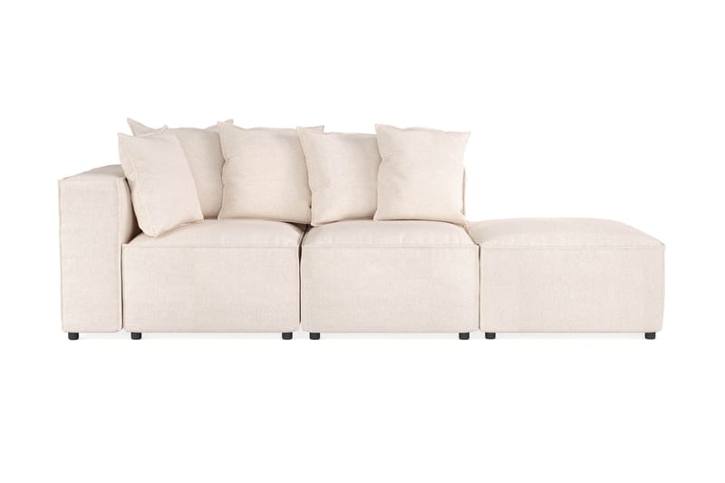 Cubo 3-istuttava Syvä Modulaarisohva + Rahi Kankaalla - Beige - Huonekalut - Sohva - 3:n istuttava sohva