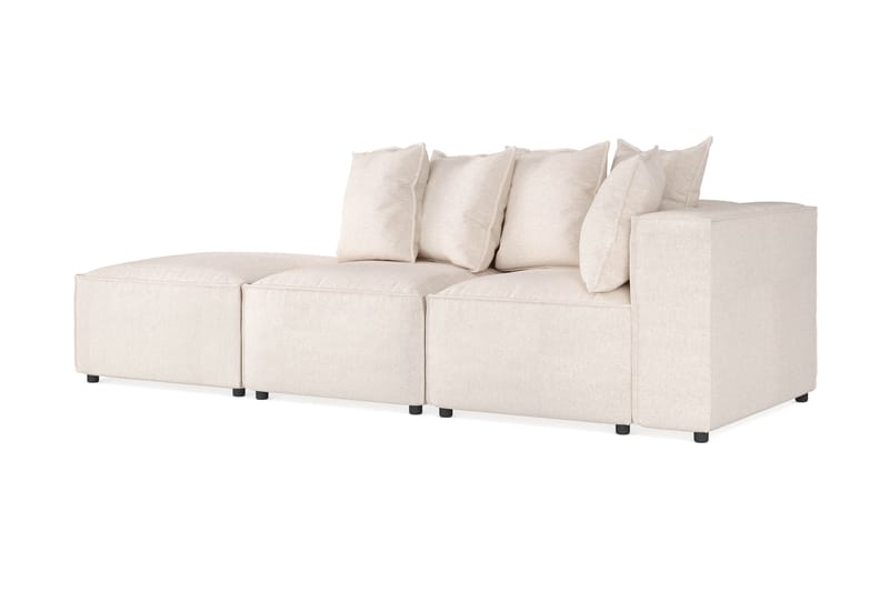 Cubo 3-istuttava Syvä Modulaarisohva + Rahi Kankaalla - Beige - Huonekalut - Sohva - 3:n istuttava sohva