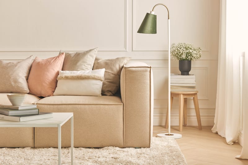 Cubo 3-istuttava Syvä Modulaarisohva + Rahi Kankaalla - Beige - Huonekalut - Sohva - 3:n istuttava sohva