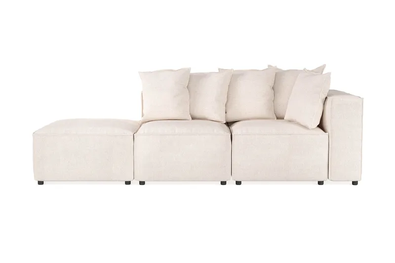 Cubo 3-istuttava Syvä Modulaarisohva + Rahi Kankaalla, Beige
