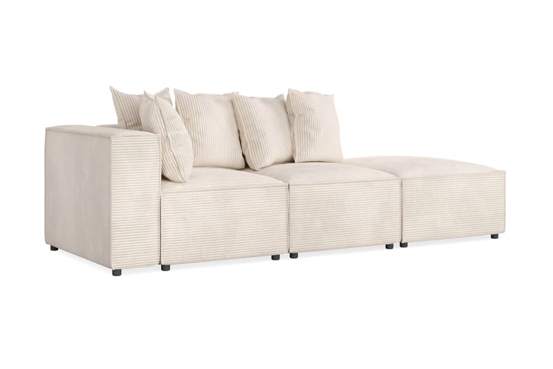 Cubo 3-istuttava Syvä Modulaarisohva + Rahi Manchester-kankaalla - Beige - Huonekalut - Sohva - 3:n istuttava sohva