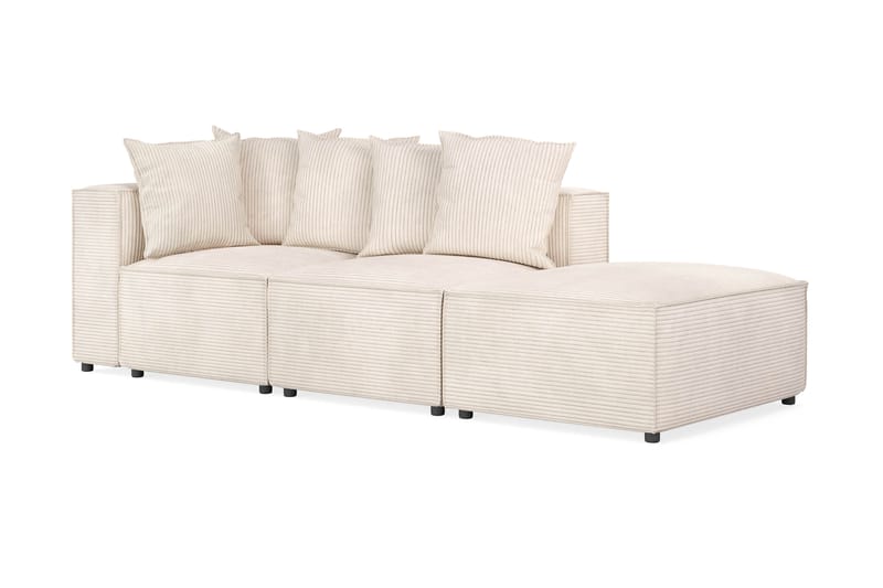 Cubo 3-istuttava Syvä Modulaarisohva + Rahi Manchester-kankaalla - Beige - Huonekalut - Sohva - 3:n istuttava sohva