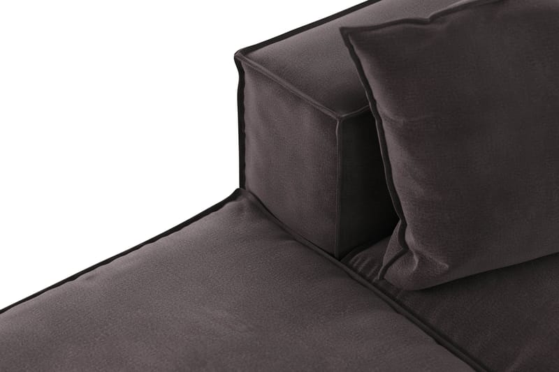 Cubo 3-istuttava Syvä Modulaarisohva + Rahi Sametilla - Tummanharmaa - Huonekalut - Sohva - 3:n istuttava sohva