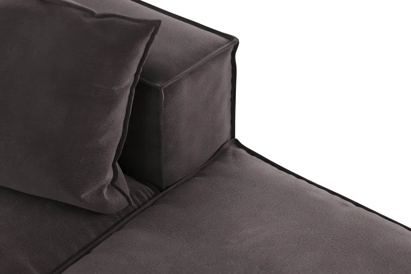 Cubo 3-istuttava Syvä Modulaarisohva + Rahi Sametilla - Tummanharmaa - Huonekalut - Sohva - 3:n istuttava sohva