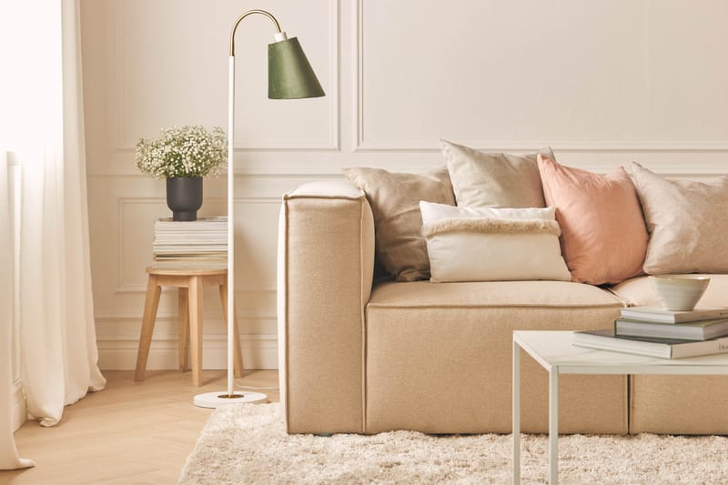 Cubo 3-istuttava Syvä Modulaarisohva + Rahi Kankaalla - Beige - Huonekalut - Sohva - Moduulisohva - Moduulisohvakokonaisuus