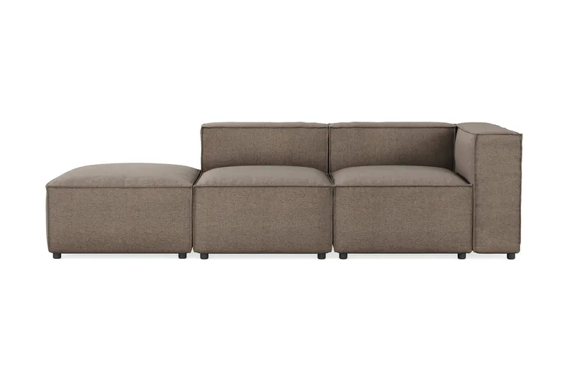 Cubo 3-istuttava Syvä Modulaarisohva + Rahi Kankaalla, Harmaa