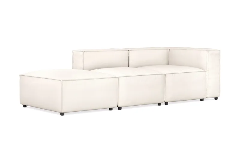 Cubo 3-istuttava Syvä Modulaarisohva + Rahi Kankaalla - Valkoinen - Huonekalut - Sohva - Moduulisohva - Moduulisohvakokonaisuus