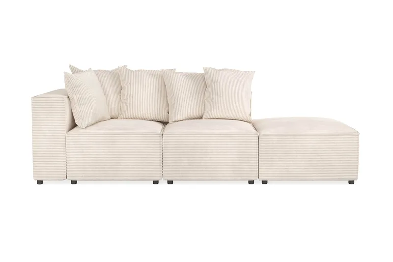 Cubo 3-istuttava Syvä Modulaarisohva + Rahi Manchester-kankaalla, Beige