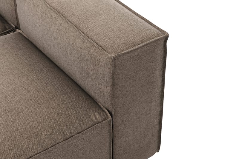 Cubo 5-istuttava L-muotoinen Syvä Modulaarikulmasohva Kankaalla - Harmaa - Huonekalut - Sohva - Kulmasohva