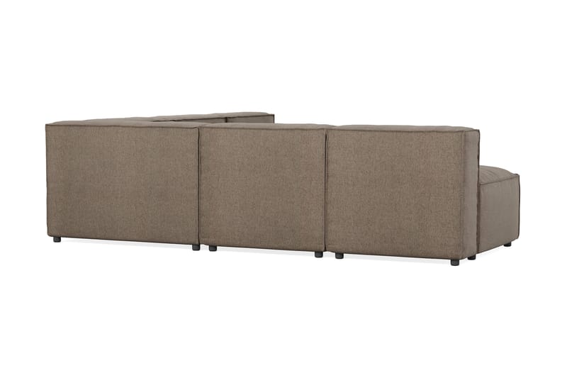 Cubo 5-istuttava L-muotoinen Syvä Modulaarikulmasohva Kankaalla - Harmaa - Huonekalut - Sohva - Kulmasohva