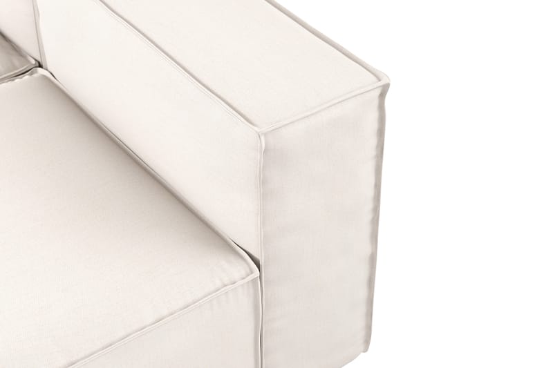 Cubo 5-istuttava L-muotoinen Syvä Modulaarikulmasohva Kankaalla - Valkoinen - Huonekalut - Sohva - Kulmasohva