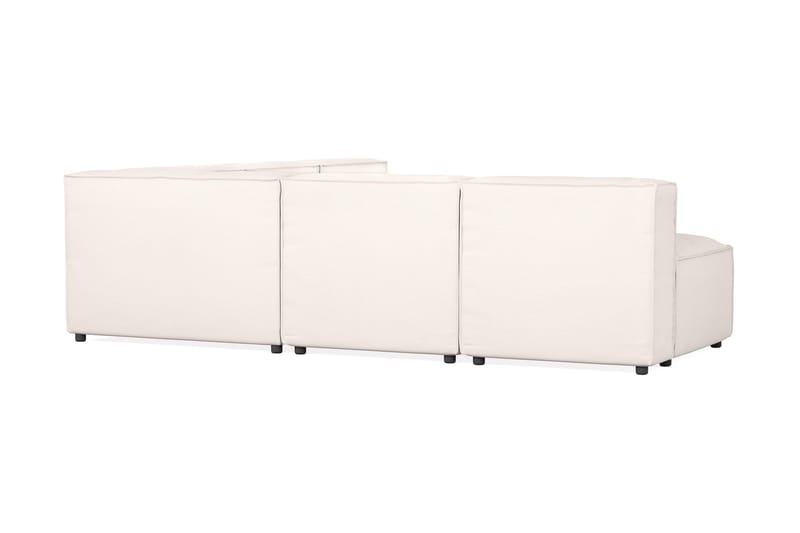 Cubo 5-istuttava L-muotoinen Syvä Modulaarikulmasohva Kankaalla - Valkoinen - Huonekalut - Sohva - Kulmasohva