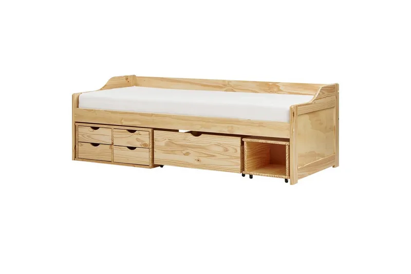 Dagbädd Beliani Royville med förvaring Ljus Trä Light wood, undefined