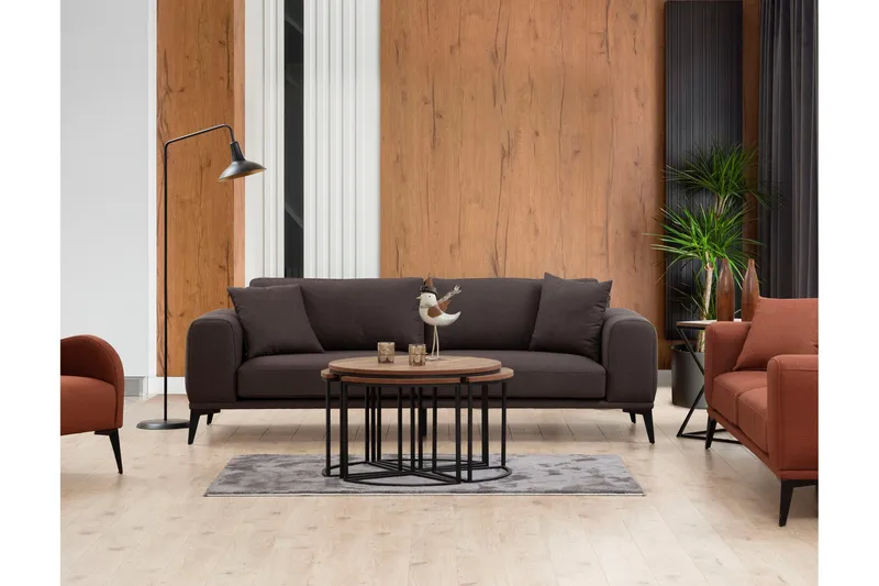 Daler sohva 3-istuttava - Harmaa - Huonekalut - Sohva - 3:n istuttava sohva