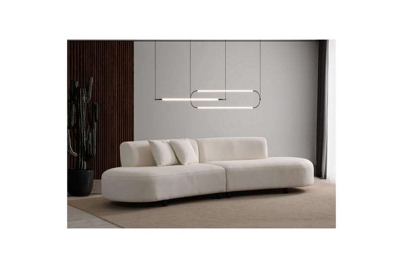 Dariya Svängd Sohva 3-sits - Kerma - Huonekalut - Sohva - 3:n istuttava sohva