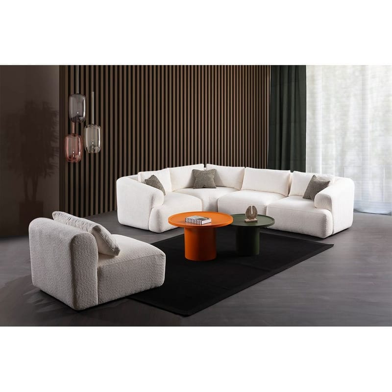 Dashwood 4-istuttava Kulmasohva - Kermanvalkoinen - Huonekalut - Sohva - Kulmasohva