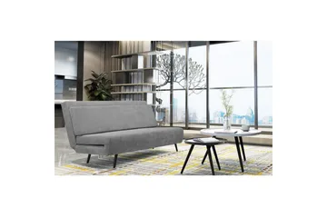 Daybed Mallory Antrasiitti, Pellavakangas/metalli/puu - Antrasiitti, Pellavakangas/metalli/puu - Huonekalut - Sohva - Vuodesohva