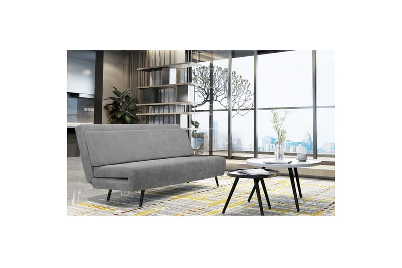 Daybed Mallory Antrasiitti, Pellavakangas/metalli/puu - Antrasiitti, Pellavakangas/metalli/puu - Huonekalut - Sohva - Vuodesohva