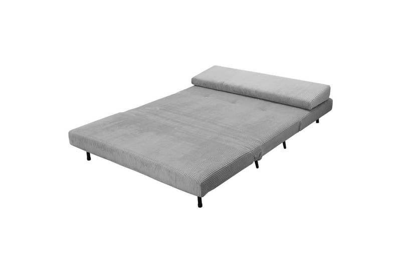 Daybed Mallory Harmaa, Vakosametti/metalli/puu - Harmaa, Vakosametti/metalli/puu - Huonekalut - Sohva - Vuodesohva