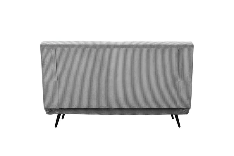 Daybed Mallory Harmaa, Vakosametti/metalli/puu - Harmaa, Vakosametti/metalli/puu - Huonekalut - Sohva - Vuodesohva