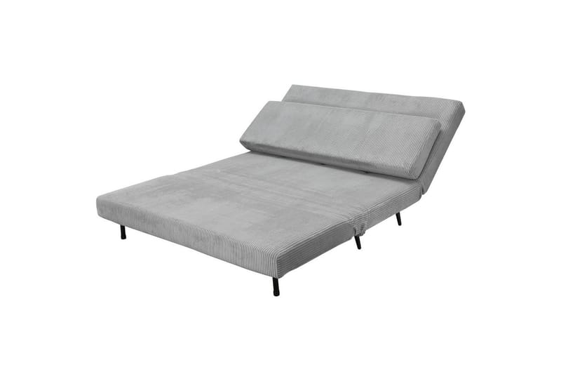 Daybed Mallory Harmaa, Vakosametti/metalli/puu - Harmaa, Vakosametti/metalli/puu - Huonekalut - Sohva - Vuodesohva