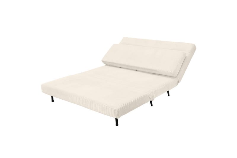 Daybed Mallory Kermanvärinen, Vakosametti/metalli/puu - Kermanvärinen, Vakosametti/metalli/puu - Huonekalut - Sohva - Vuodesohva
