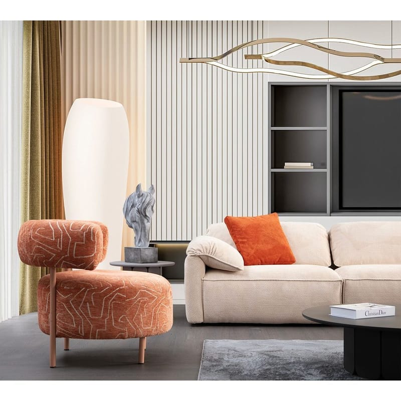 Derebasi 4-istuttava Kulmasohva - Kermanvalkoinen - Huonekalut - Sohva - Kulmasohva