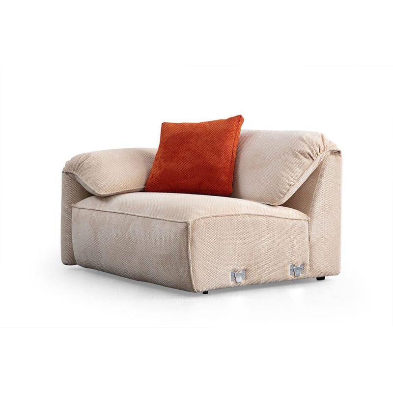 Derebasi 4-istuttava Kulmasohva - Kermanvalkoinen - Huonekalut - Sohva - Kulmasohva