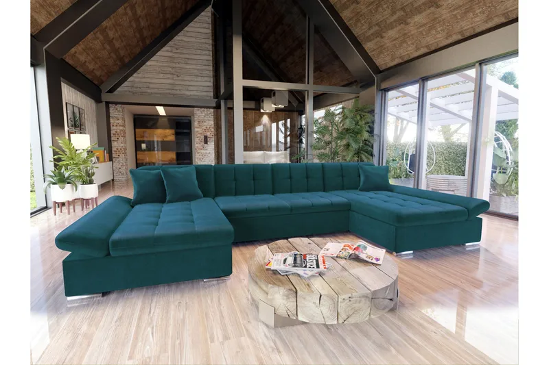 Dewitt 4-Paikkainen Vuodesohva, Vihreä