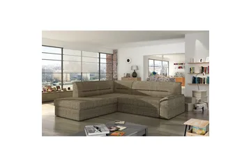 Divaani Eltap Elano 255x212x90 cm - Berlin 03, Beige, Vasen - Huonekalut - Sohva - Vuodesohva