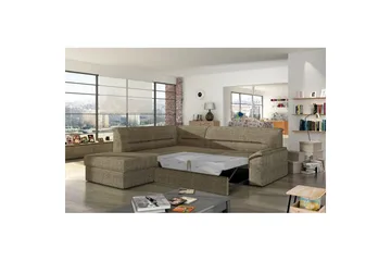 Divaani Eltap Elano 255x212x90 cm - Berlin 03, Beige, Vasen - Huonekalut - Sohva - Vuodesohva