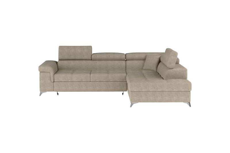 Divaani Eltap Eridano 275x202x88 cm - Amore 18, Beige, Oikea - Huonekalut - Sohva - Vuodesohva