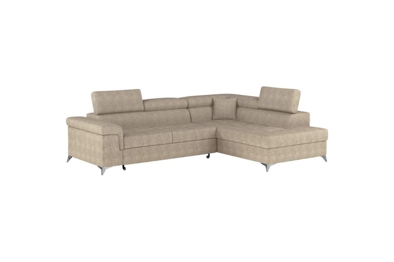 Divaani Eltap Eridano 275x202x88 cm - Amore 18, Beige, Oikea - Huonekalut - Sohva - Vuodesohva