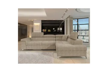 Divaani Eltap Eridano 275x202x88 cm - Amore 18, Beige, Oikea - Huonekalut - Sohva - Vuodesohva
