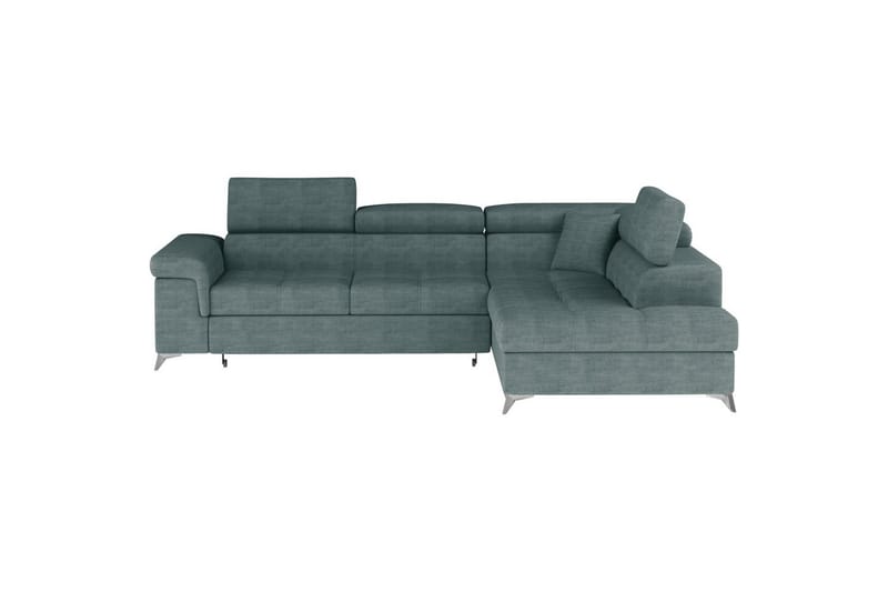 Divaani Eltap Eridano 275x202x88 cm - Manhattan 38, Vihreä, Oikea - Huonekalut - Sohva - Vuodesohva