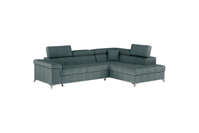 Divaani Eltap Eridano 275x202x88 cm - Manhattan 38, Vihreä, Oikea - Huonekalut - Sohva - Vuodesohva