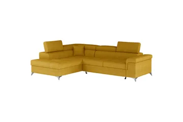 Divaani Eltap Eridano 275x202x88 cm - Omega 68, Keltainen, Vasen - Huonekalut - Sohva - Vuodesohva