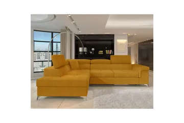 Divaani Eltap Eridano 275x202x88 cm - Omega 68, Keltainen, Vasen - Huonekalut - Sohva - Vuodesohva
