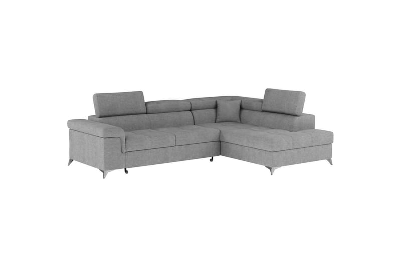 Divaani Eltap Eridano 275x202x88 cm - Raquel 04, Harmaa, Oikea - Huonekalut - Sohva - Vuodesohva