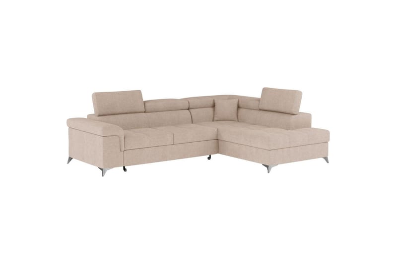 Divaani Eltap Eridano 275x202x88 cm - Raquel 18, Beige, Oikea - Huonekalut - Sohva - Vuodesohva