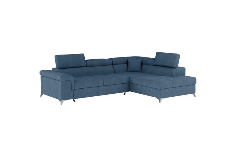 Divaani Eltap Eridano 275x202x88 cm - Raquel 40, Sininen, Oikea - Huonekalut - Sohva - Vuodesohva