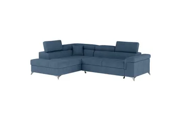 Divaani Eltap Eridano 275x202x88 cm - Raquel 40, Sininen, Vasen - Huonekalut - Sohva - Vuodesohva