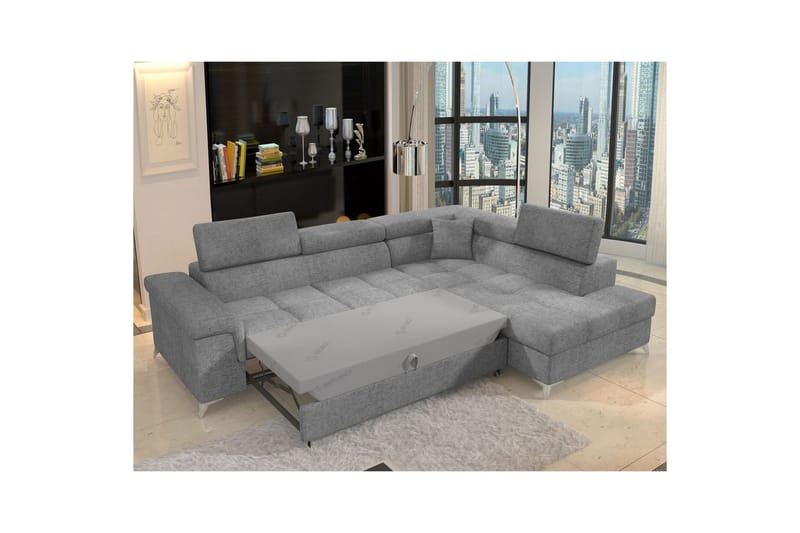 Divaani Eltap Eridano 275x202x88 cm - Touch 03, Oikea - Huonekalut - Sohva - Vuodesohva