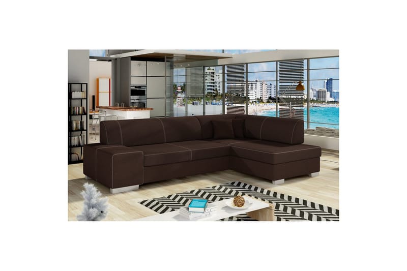 Divaani Eltap Fabio 268x167x73 cm - Sawana 26, Oikea - Huonekalut - Sohva - Vuodesohva