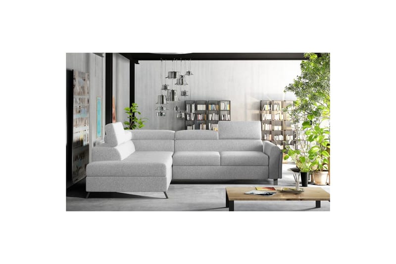 Divaani Eltap Kairos 265x200x92 cm - Grande 81, Harmaa, Vasen - Huonekalut - Sohva - Vuodesohva
