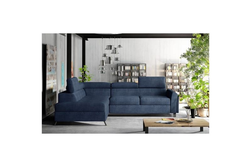 Divaani Eltap Kairos 265x200x92 cm - Omega 86, Sininen, Vasen - Huonekalut - Sohva - Vuodesohva