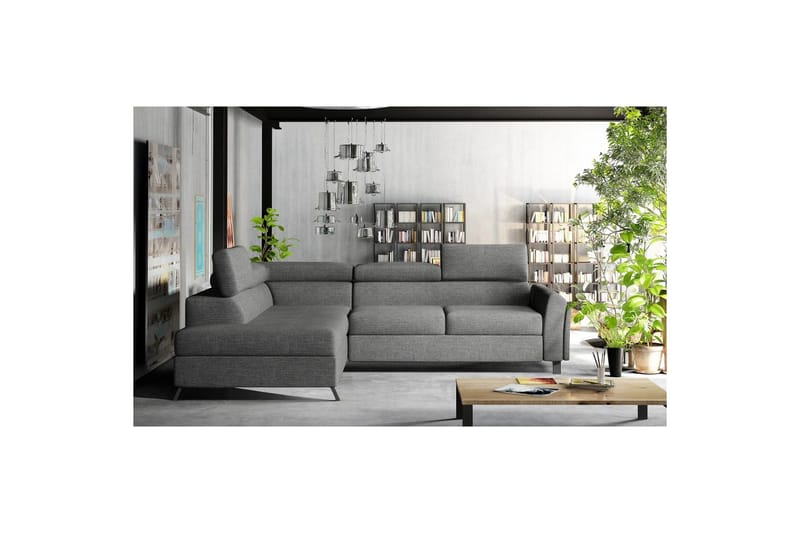 Divaani Eltap Kairos 265x200x92 cm - Sawana 05, Harmaa, Vasen - Huonekalut - Sohva - Vuodesohva
