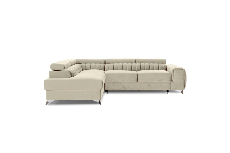 Divaani Eltap Laurence 278x205x92 cm, Monoliitti 04, Vaalea beige, Vasen