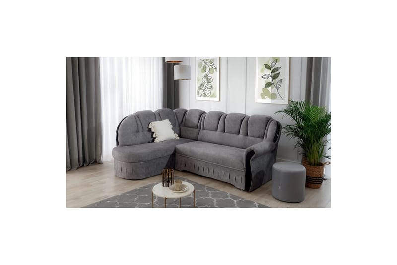 Divaani Eltap Lord 243x180x112 cm - Dora 21, Beige, Vasen - Huonekalut - Sohva - Vuodesohva