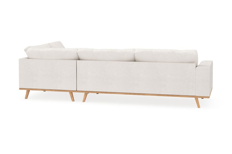 Copenhagen 4-istuttava Oikeakätinen L-muotoinen Divaanisohva Bouclélla - Valkoinen - Huonekalut - Sohva - Divaanisohva - 4 istuttava sohva divaanilla